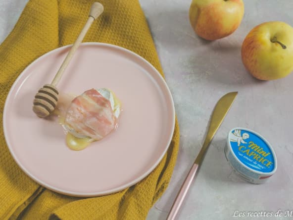 Mini caprices des Dieux aux pommes caramélisées, thym et bacon