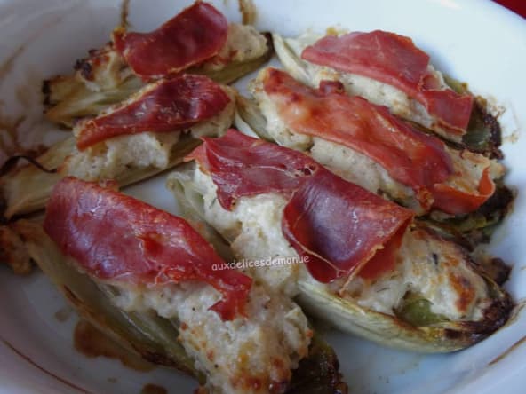 Endives caramélisées au jambon serrano de Yotam Ottolenghi