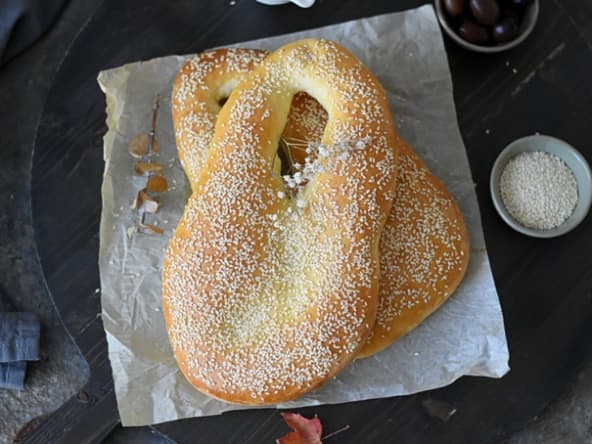 Pain aux sésames palestinien