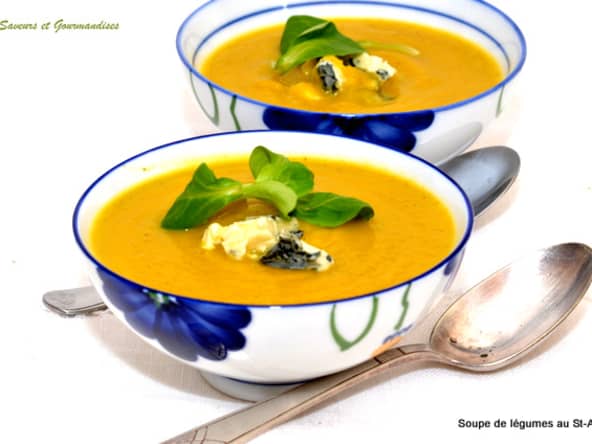 Soupe de légumes au St-Agur avec ou sans companion