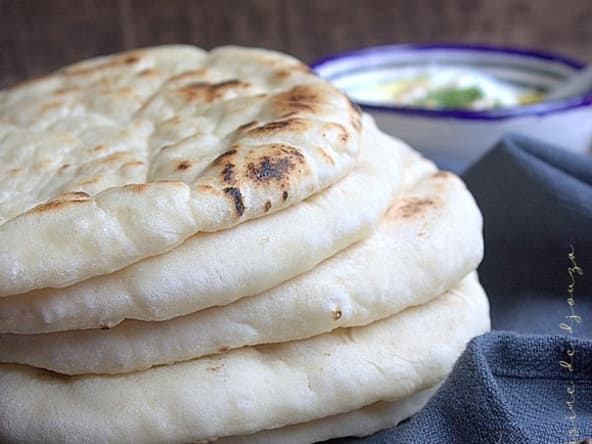 Recette du pain libanais à la poêle ou Pain pita