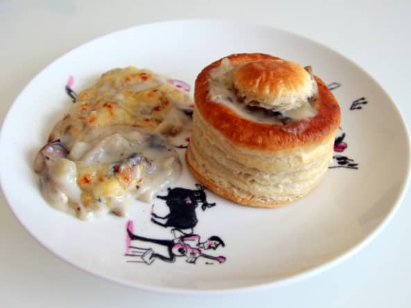 Vols au vent fenouil et champignons 