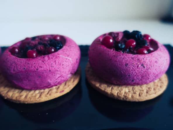 Mini entremets fruits rouges