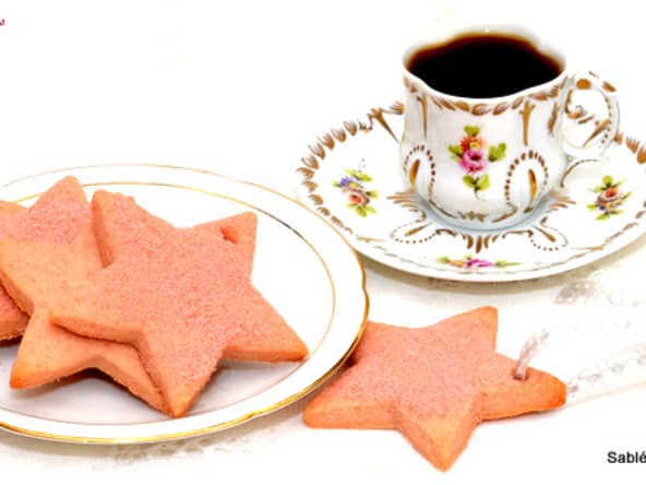 Sablés Roses en Etoiles.