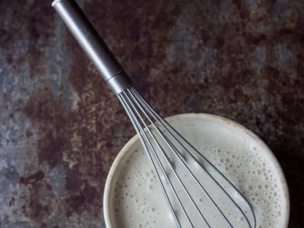 Appareil à quiche vegan