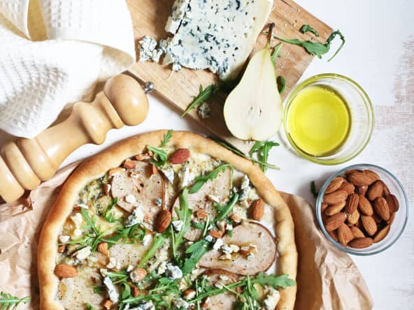 Recette pizza Poire et Bleu d'Auvergne AOP 