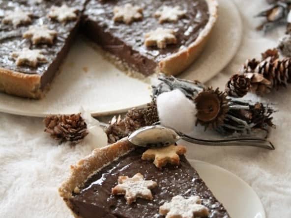 Tarte sans gluten à la crème au chocolat