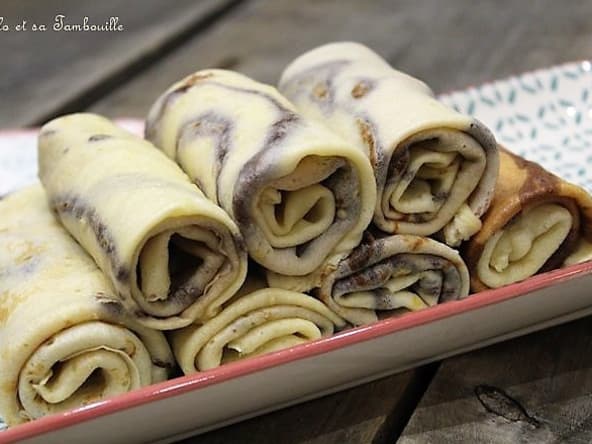 Crêpes bicolores pour la chandeleur