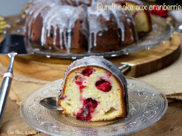 Bundt cake aux cranberries