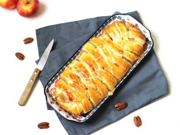 Chaussons aux pommes et au sirop d’érable façon tresse feuilletée