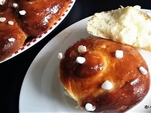 Brioches au fromage blanc et à la vanille 