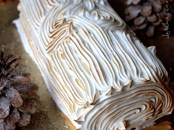 Bûche roulée mascarpone citron et meringuée