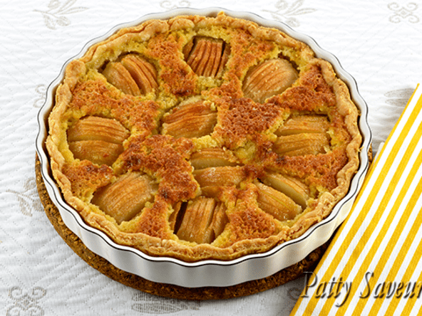 Tarte aux Poires Crème Amandine