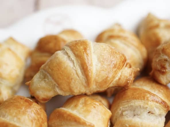 Mini croissants jambon béchamel