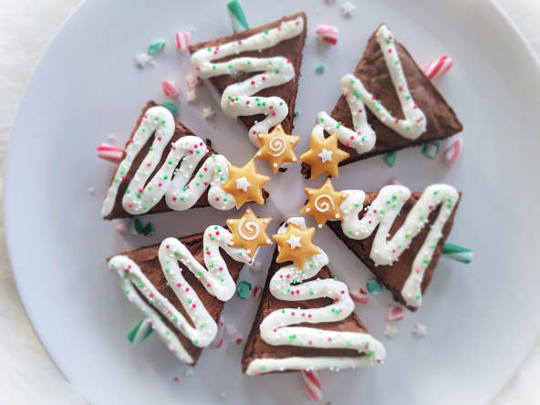 Brownie sapin de Noël