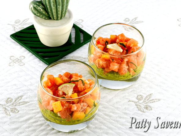 Verrines de Saumon et Salsa