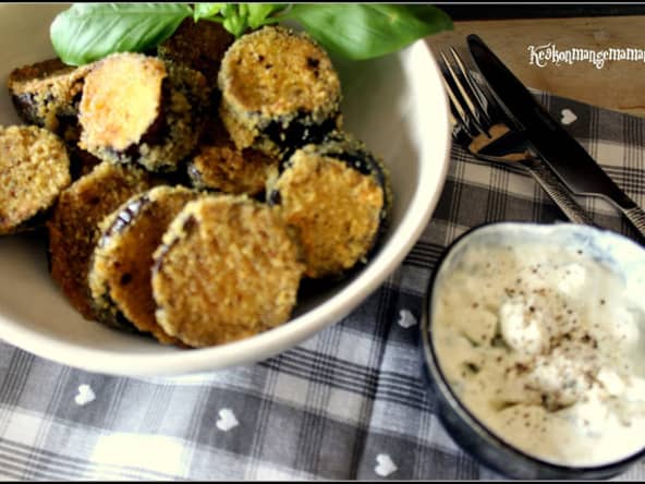 Beignets d'aubergine coustillants sans friture