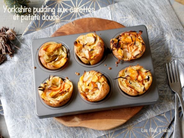 Yorkshire pudding aux carottes et patate douce