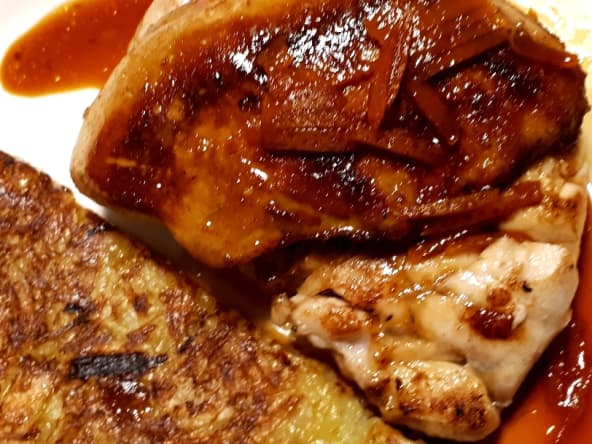 Ris de veau Rossini, à l’orange