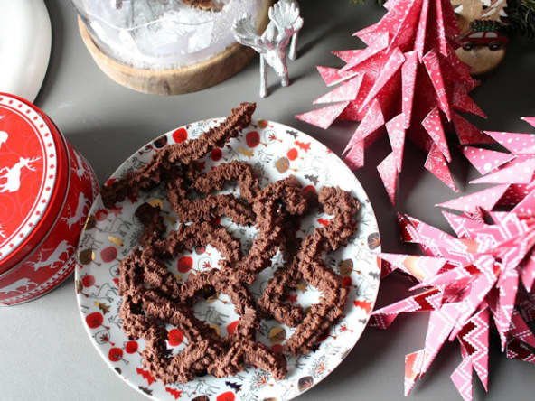 Spritzbredele au chocolat