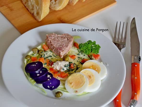 Une assiette froide toute colorée