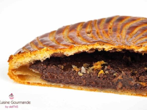 Galette des rois amande chocolat (crème sans œuf et sans beurre)
