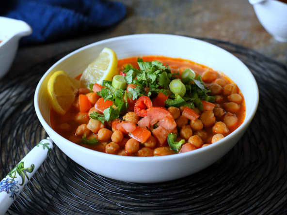 Soupe-ragout de pois chiche, recette economique