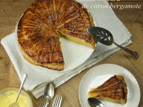 Galette des rois au lemon curd de citron bergamote