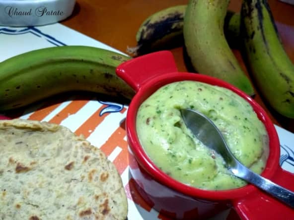 Mayonnaise végane de biomasse de banane verte et persil