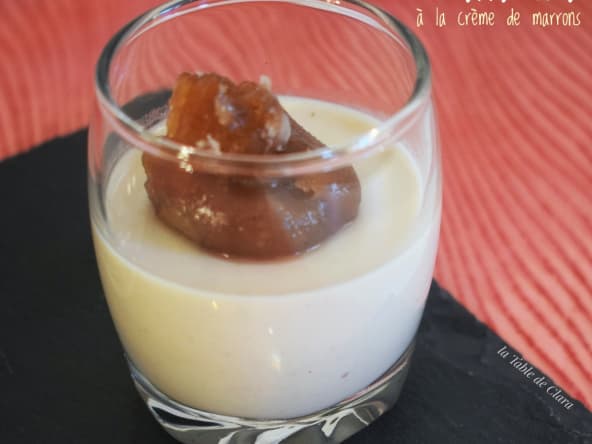 Panna cotta à la crème de marrons