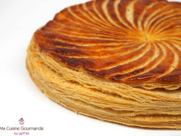 Galette des rois frangipane et chocolat (pâte feuilletée inversée)