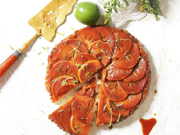 Tarte tatin revisitée aux kakis