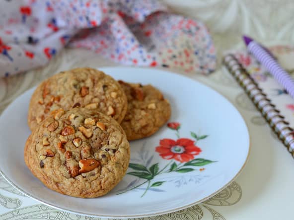 Cookies moelleux aux cacahuètes caramélisées