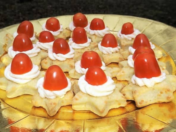 Etoiles salées à la mousse de saumon fumé et à l’aneth