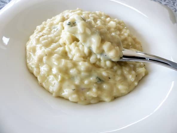 Risotto aux parmesan, gruyère et gorgonzola