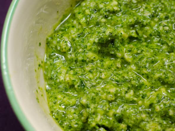 Pesto de chou kale aux noix de cajou