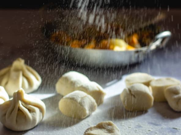 Dumplings vegan chou et carottes pour le nouvel an chinois