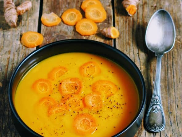 Ma soupe de carotte au curcuma et à la butternut