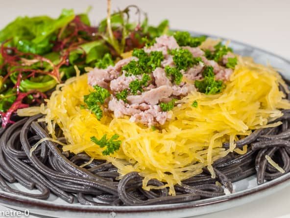 Saucisses aux deux spaghetti 