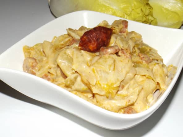 Endives braisées au chorizo