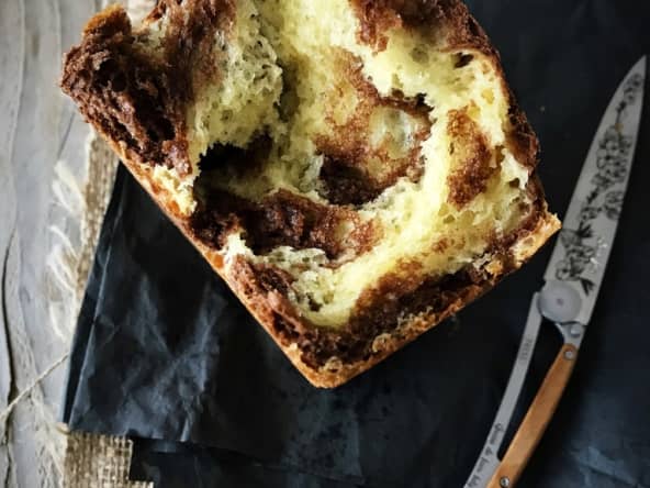 Brioche marbrée chocolat