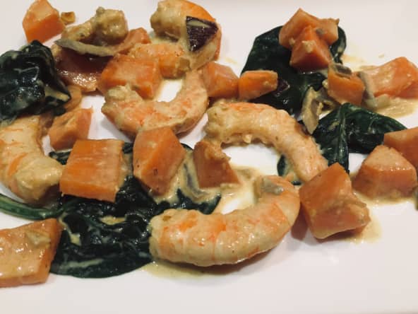 Curry de crevettes