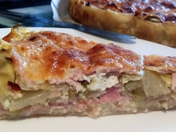Tarte aux endives et jambon blanc