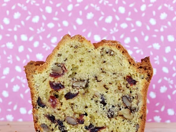 Cake canneberges et noix