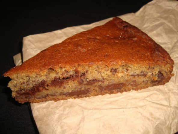 Gâteau chocolat banane au rhum