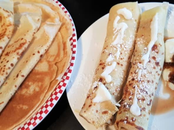Crêpes légères à la bière
