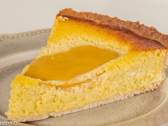 Tarte mangue, coco, mascarpone délicieusement fraîche et acidulée