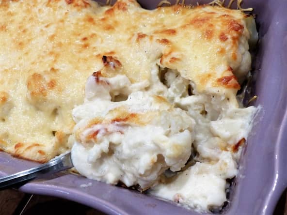 Gratin de chou-fleur à la béchamel