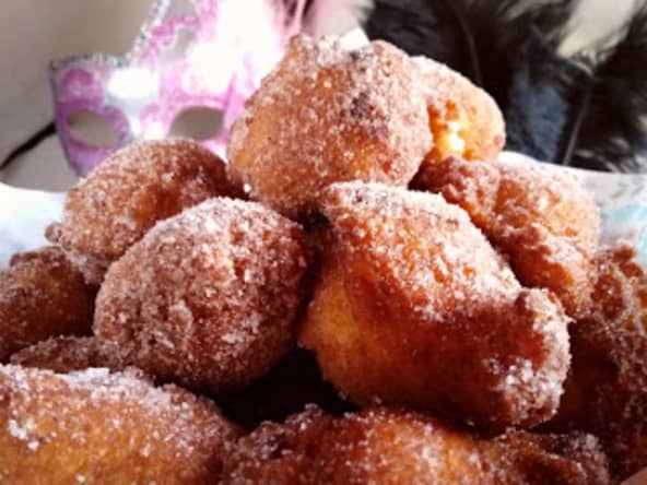 Petits beignets de Carnaval au fromage blanc