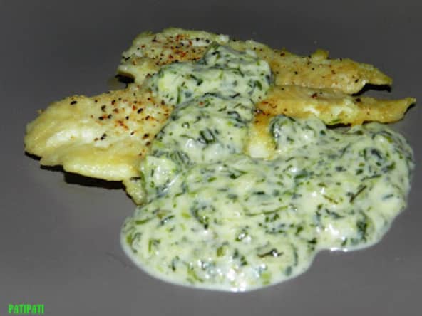 Cabillaud sauce aux herbes